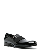 Patent-finish leather loafers